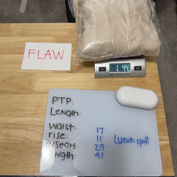 American Eagle Women Dreamy Drape Wide‎ Leg Cargo Pants XL Beige Baggy - Picture 9 of 11